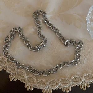 Silver 18 in rolo necklace